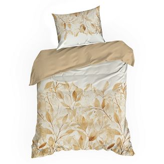 Pościel satynowa SPRING 140x200 Eurofirany ciemnopomarańczowy