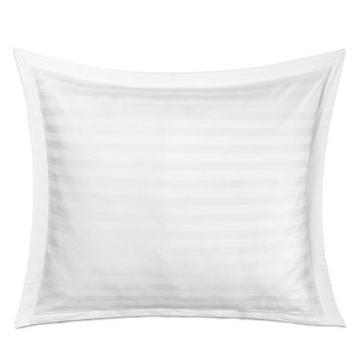 Poszewka satyna bambusowo-bawełniana STRIPE WHITE 70x80 Darymex jednokolorowa biała z listwą