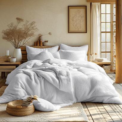 Pościel frotte 160x200 Darymex biała