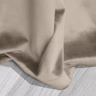 Ciemny Beż Zasłona Welurowa Na Taśmie 140x270 Velvet Soft