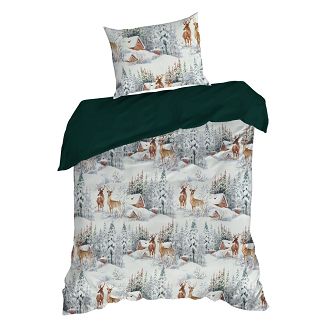 Komplet pościeli świąteczny POS 220x200 Eurofirany biały