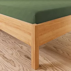 Prześcieradło jersey z gumką 160x200 DREAMY PREMIUM szarozielone
