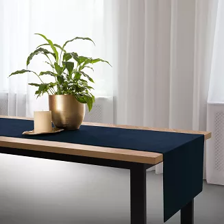 Bieżnik dekoracyjny SOFT 40x140 welurowy granatowy
