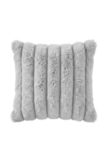 Poszewka dekoracyjna BUNNY 45x45 popielata Futrzana Puszysta Miła