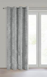 Zasłona gotowa na przelotkach NILO 140x250 Eurofirany szary