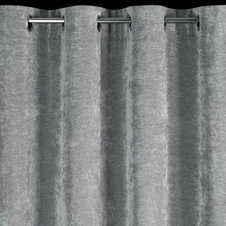 Zasłona gotowa na przelotkach NILO 140x250 Eurofirany szary