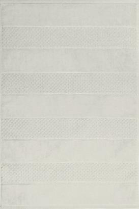 Dywanik łazienkowy 60x90 JESSI Eurofirany wytłaczany geometryczny kremowy