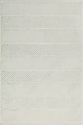 Dywanik łazienkowy 60x90 JESSI Eurofirany wytłaczany geometryczny kremowy