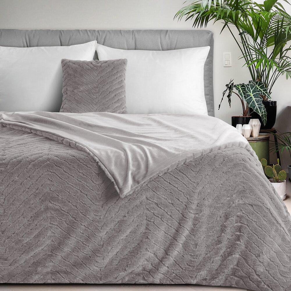 Koc narzuta KATE 150x200 Eurofirany srebrny