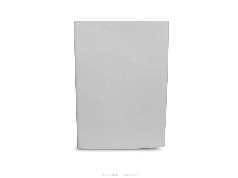 Prześcieradło bawełniane bez gumki 200x220 kolor szary grube
