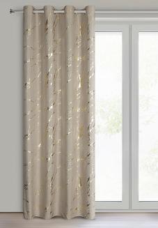 Zasłona gotowa na przelotkach LANI 140x250 Eurofirany beżowy