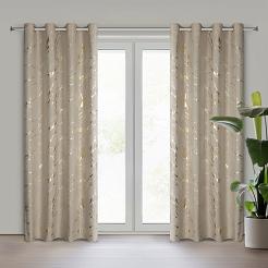 Zasłona gotowa na przelotkach LANI 140x250 Eurofirany beżowy