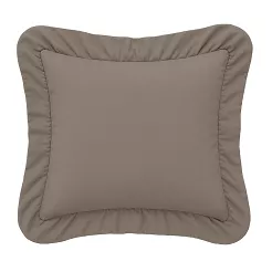 Poszewka do pościeli z falbanką RUFFY 40x40 brązowa