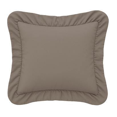 Poszewka do pościeli z falbanką RUFFY 40x40 brązowa