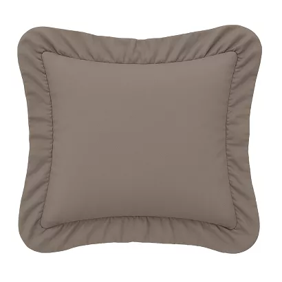 Poszewka do pościeli z falbanką RUFFY 40x40 brązowa