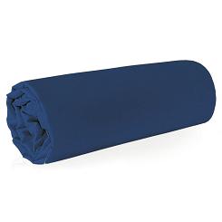 Prześcieradło satynowe bez gumki NOVA 160x210 Eurofirany granatowe