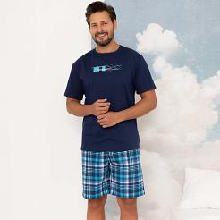 Piżama męska REGINA kod 6001 granat