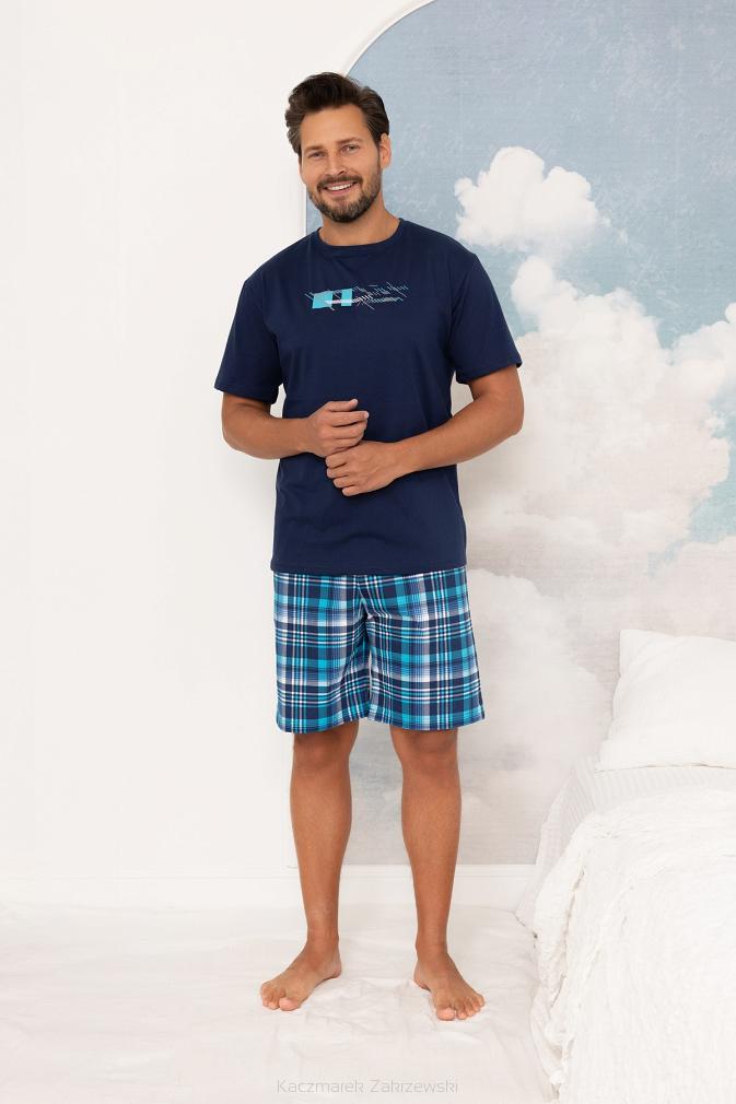 Piżama męska REGINA kod 6001 granat