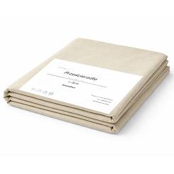 Prześcieradło bawełniane bez gumki 200x220 jasny beż