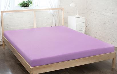 Prześcieradło jersey z gumką 200x220 wrzosowy