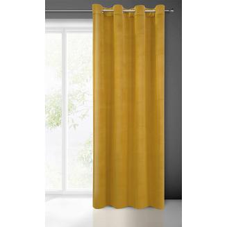 Zasłona gotowa na przelotkach MILO 140x250 Eurofirany musztardowa