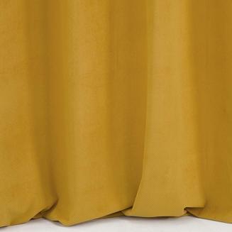 Zasłona gotowa na przelotkach MILO 140x250 Eurofirany musztardowa