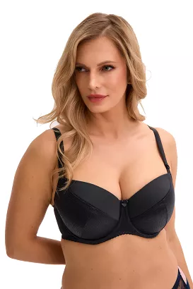 Biustonosz Full Cup Kate 281 usztywniany czarny