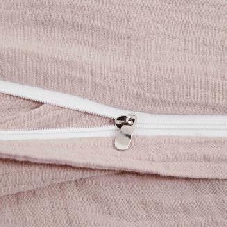 Pudrowa Bawełniana Poszewka Muślinowa 70x80 Do Pościeli