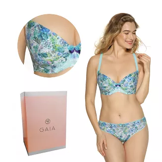 Biustonosz GAIA Push Up Louisa 942 turkusowy