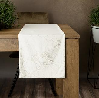 Obrus dekoracyjny BLINK 35x220 Eurofirany biały