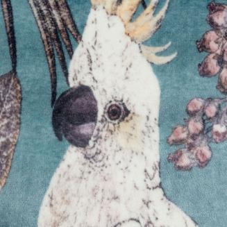 Koc narzuta ARA 150x200 Eurofirany turkusowy/popielaty