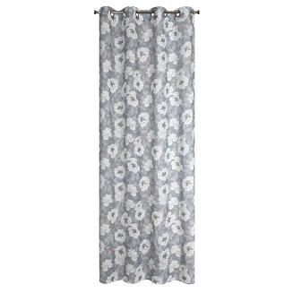 Zasłona gotowa na przelotkach FABIA 140x250 Eurofirany biały/szary