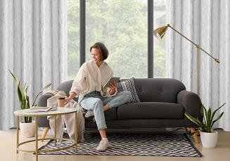 Zasłona gotowa na przelotkach ARNITA 140x250 Eurofirany biały