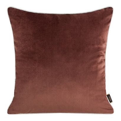 Poszewka dekoracyjna VELVET-57 45x45 Eurofirany bordowa dwustronna