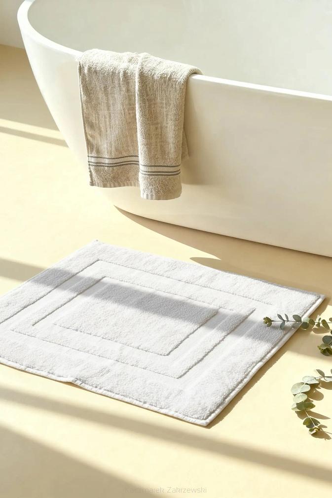 Dywanik łazienkowy bawełniany Ravo 50x70 biały