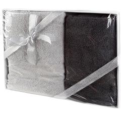 Komplet ręczników 70X140 Eurofirany srebrny