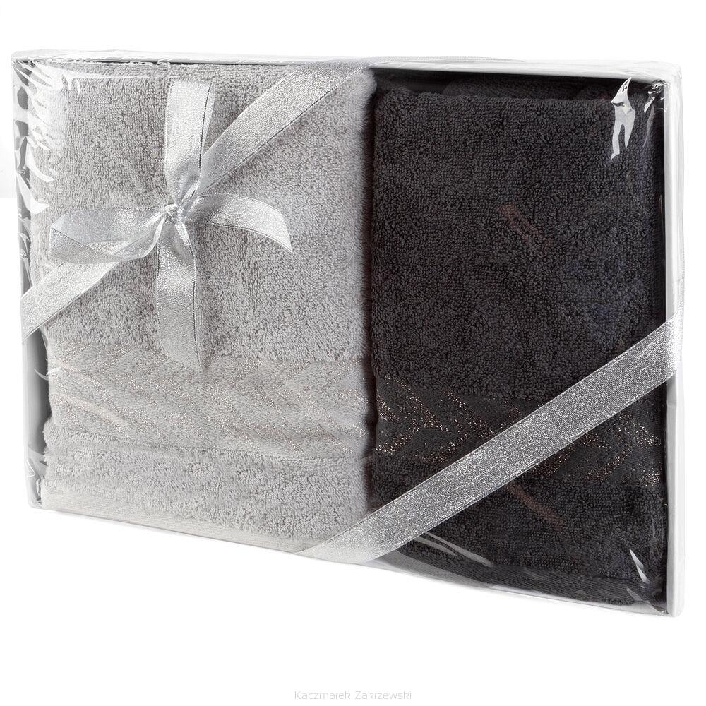 Komplet ręczników 70X140 Eurofirany srebrny