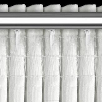 Zasłona gotowa na taśmie ROSES 140x270 Eva Minge Eurofirany kremowa z 6 pasami róż na górze