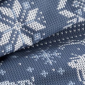 Komplet pościeli świąteczny POS 140x200 Eurofirany granatowy