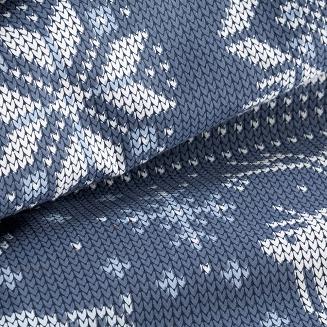 Komplet pościeli świąteczny POS 140x200 Eurofirany granatowy