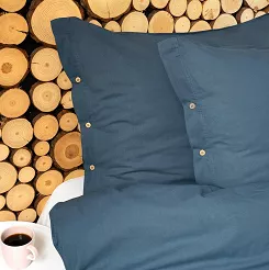 Pościel Bawełna Denim Pure /160/ Z Ozdobnymi Guzikami