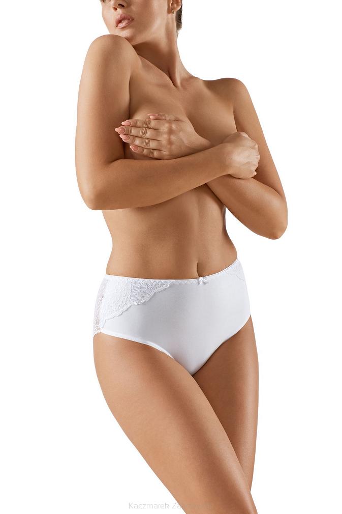 Figi damskie z koronką Babell kod 057 białe