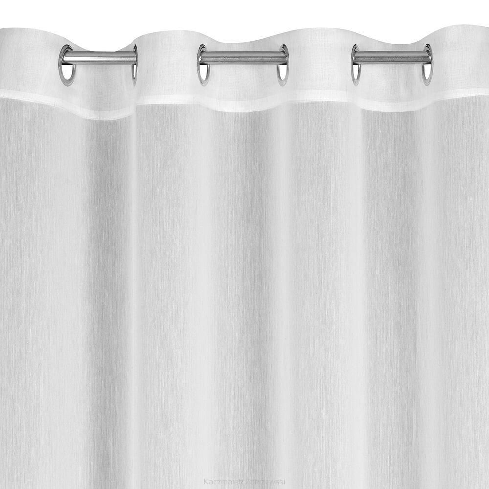 Firana gotowa na przelotkach LUNA 140x250 Eurofirany biały