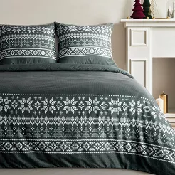 Komplet pościeli świąteczny POS 140x200 Eurofirany zielony