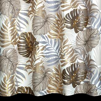 Zasłona gotowa na przelotkach KORFU 140x250 Design91 brązowy