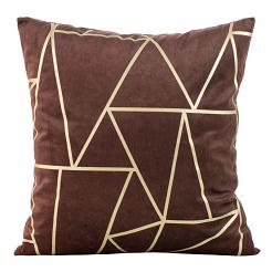 Poszewka dekoracyjna BLINK 45x45 Eurofirany bordowy/jasnozłoty