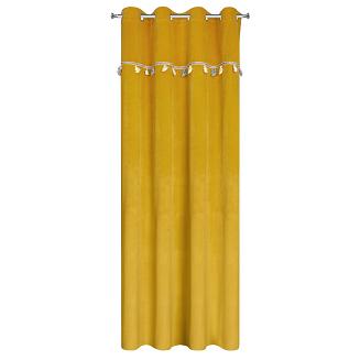 Zasłona gotowa na przelotkach KIDS 140x250 Eurofirany musztardowy