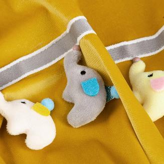 Zasłona gotowa na przelotkach KIDS 140x250 Eurofirany musztardowy