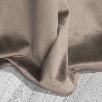 Ciemno Beżowa Zasłona Welurowa 140x250 Glossy