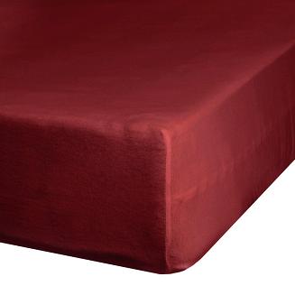 Prześcieradło satynowe z gumką NOVA3 220x200x30 Eurofirany czerwony